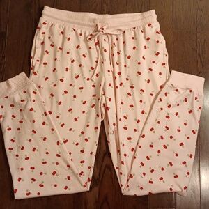 Joyspun Cherry Print Lounge Pants Size Small